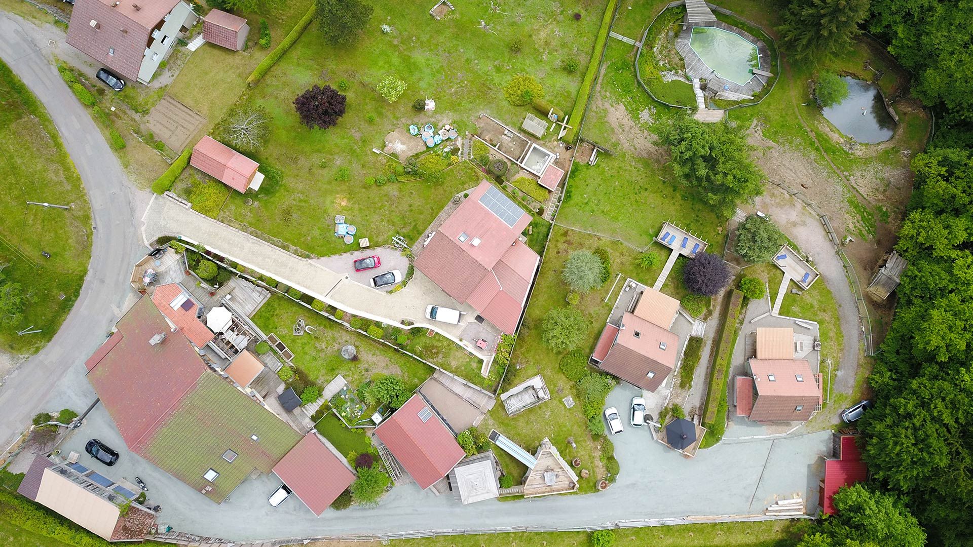 Domaine de la boiselière - Saint-Maurice Sur Moselle - Photo - Vue du dessus
